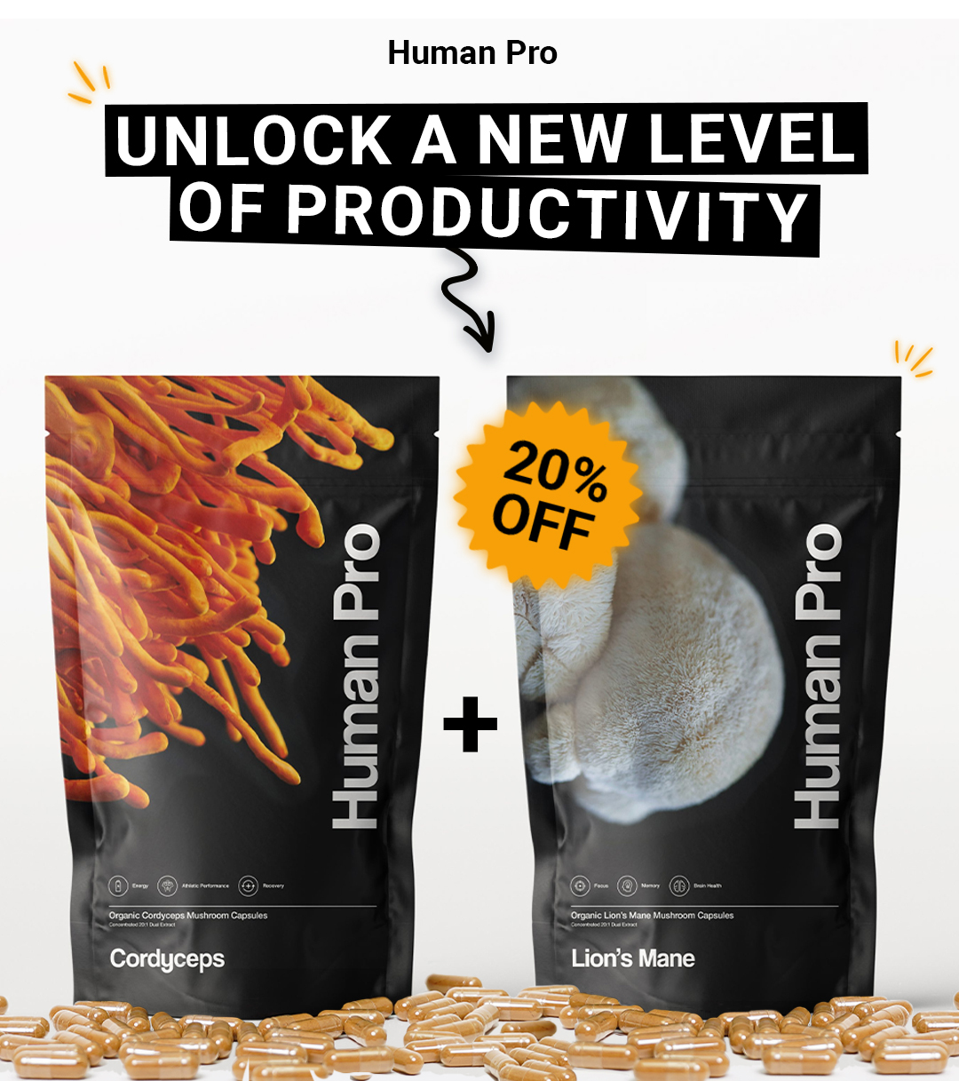 Lion’s Mane + Cordyceps Bundle